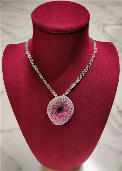 Collana Sangiorgi Preziosi Donna in Oro bianco Zaffiro 12032022 - 12032022
